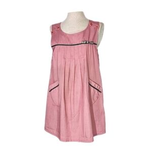 YUNFABAO Maternity Top Smock with Bow Pink  Size L